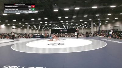 132 lbs Cons. Sub-rd Of 32 - Carson Owens, Team Missouri Select vs Desmond Ward, Dubuque Wrestling Club