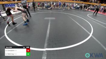 105 lbs Quarterfinal - Darrell Compton, Elgin Wrestling vs Aiden Mehring, Tecumseh Youth Wrestling