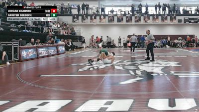 138 lbs 2nd Wrestleback (16 Team) - Jordan Brannen, Toombs County vs Sawyer Seebeck, Wesleyan