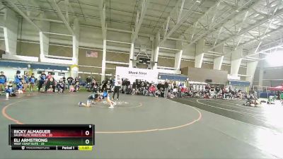 84 lbs Quarters & Wb (16 Team) - Ricky Almaguer, Salem Elite Wrestling vs Eli Armstrong, West Coast Elite