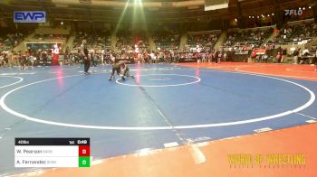 40 lbs 5th Place - Waylon Pearson, Barnsdall Youth Wrestling vs Atlas Fernandez, Derby