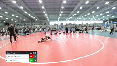 80 lbs Semifinal - Nathan Schuman, Mat Assassins vs Tyler Conzo, PA Alliance Black