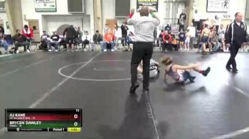 72 lbs Finals (2 Team) - Brycen Dawley, POWA vs AJ Kane, PA Alliance Red