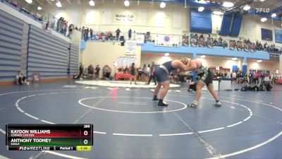 285 lbs Semifinal - Kaydon Williams, Corner Canyon vs Anthony Toomey, Eagle