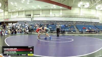 102 lbs Finals (2 Team) - Owen McGuire, HSE Wrestling Club vs Lucas Garland, Webo Wrestling Club