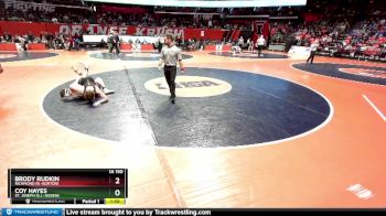 1A 150 lbs Cons. Round 1 - Brody Rudkin, Richmond (R.-Burton) vs Coy Hayes, St. Joseph (S.J.-Ogden)