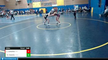 120lbs Cons. Round 7 - Niah Cassidy, Union (Girls) vs Lilyana Lamothe, White River (Girls)