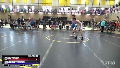 215 lbs Cons. Round 2 - Collin Thomas, Iowa vs Stryker Lettington, Iowa