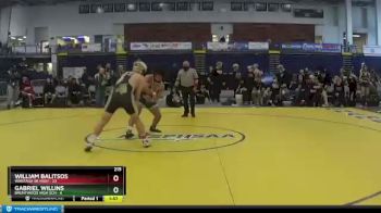 215 lbs Semifinals (4 Team) - William Balitsos, Wantagh Sr High vs Gabriel Willins, Brentwood High Sch