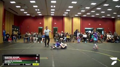 95 lbs Round 2 (6 Team) - Kamdyn Schwarz, Riot Room vs Hunter Govier, Untouchables Black