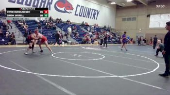 184 lbs Cons. Round 3 - Simon Jarrell, Unattached vs Owen Gudmundson, Simon Fraser (B.C.)