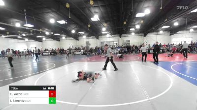 73 lbs Consi Of 4 - Ethan Yazzie, Juggernaut WC vs Izakiah Sanchez, Lockjaw WC