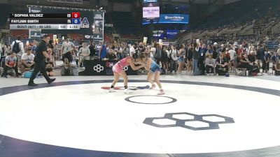 95 lbs Champ. Rd Of 32 - Sophia Valdez, Colorado vs Faylinn Smith, Pennsylvania