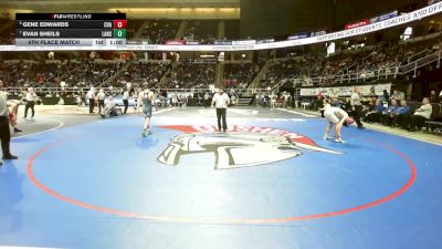 II-131 lbs 5th Place Match - Gene Edwards, Central Valley Academy vs Evan Sheils, Lansing