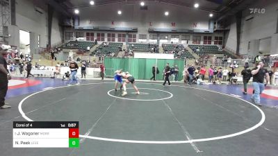 140 lbs Consi Of 4 - Jaxson Wagoner, Morris Fitness Wrestling Club vs Nicolas Peek, Level Up Wrestling Center