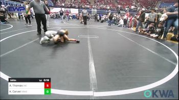 58 lbs Final - Ayden Thomas, OKC Saints Wrestling vs Kamdyn Carver, D3 Wrestling Cluib