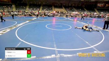 108 lbs Quarterfinal - Tommy Baker, Scrap Yard Training vs Slater Hicks, Sunkist Kids Monster Garage