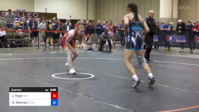 65 kg Quarters - Jennifer Page, TMWC vs Sienna Ramirez, Army (WCAP)