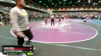 100 lbs Cons. Round 3 - Lizzie Bravo, Centennial/Corona vs Nicole Reyes-Alvarez, Hug