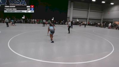 115 lbs Cons. Sub-rd Of 16 - Kaylee Vera, Queen City Grappling Club vs Emma Baker, Michigan West Wrestling Club