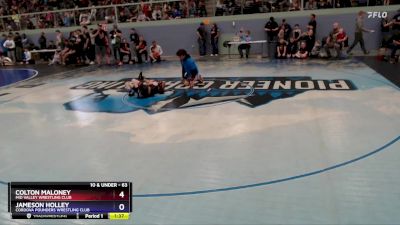 63 lbs Quarterfinal - Colton Maloney, Mid Valley Wrestling Club vs Jameson Holley, Cordova Pounders Wrestling Club