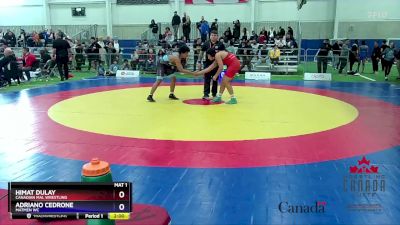 68kg Quarterfinal - Himat Dulay, Canadian Mal Wrestling vs Adriano Cedrone, Matmen WC