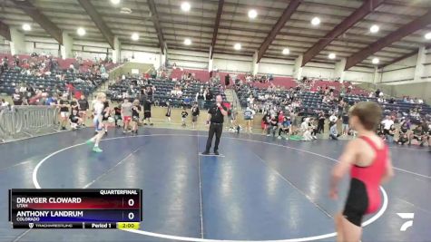 86 lbs Quarterfinal - Drayger Cloward, Utah vs Anthony Landrum, Colorado