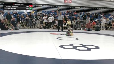 43 lbs Cons. Sub-semis - Elliott Winters, Warrior Wrestling Club vs Easton Ramey, Oak Hill Wrestling Club