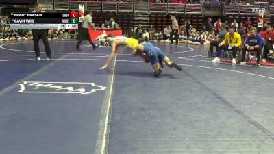 1A-138 lbs Cons. Round 4 - Gavin Wiig, Woodbury Central vs Brady Brasch, Don Bosco