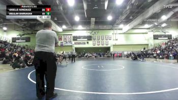 110 lbs 1st Place Match - Delilah Barragan, BIRMINGHAM vs Giselle Gonzalez, SAN FERNANDO