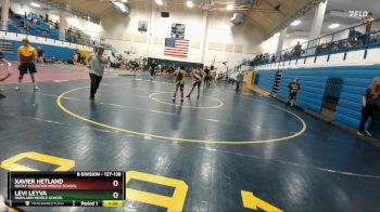 127-138 lbs Round 3 - Xavier Hetland, Rocky Mountain Middle School vs Levi Leyva, Worland Middle School