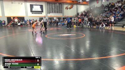 82 lbs Cons. Round 3 - Ryker Young, DC Elite vs Noah Arceneaux, Jesup Mat Club