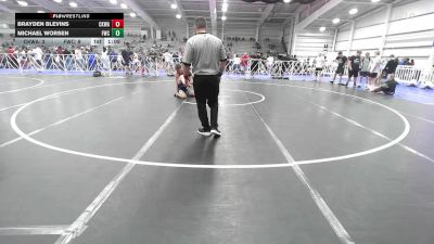 126 lbs Rr Rnd 3 - Brayden Blevins, CKWA vs Michael Worsen, Freakztyle Wrecking Crew