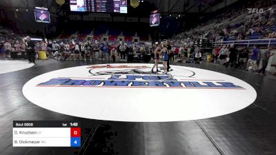 113 lbs Cons 64 #1 - Diesel Knudsen, UT vs Blayke Dickmeyer, MO