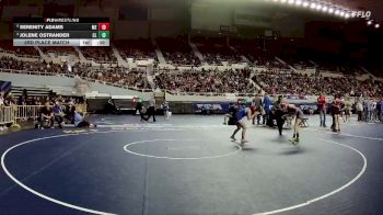 107-D2 3rd Place Match - Serenity Adams, Mesquite High School vs Jolene Ostrander, Coolidge High School