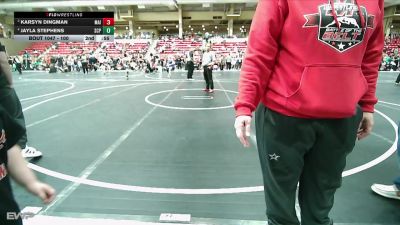 100 lbs Semifinal - Yanelis Fortier, Honey Badger vs Miley Bernshausen, Elevate WA