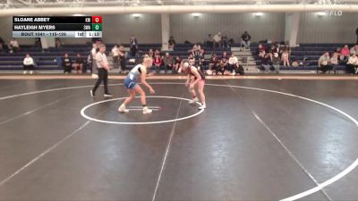 115-126 lbs 1st Place Match - Hayleigh Myers, 308 Wrestling Academy vs Sloane Abbey, Kearney Matcats