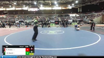 132 lbs 3rd Place Match - Blaine Beard, Central Valley Washington vs Hoyt Hvass, Lewiston