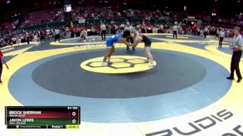 D1-190 lbs Cons. Round 2 - Javon Lewis, Gah. Lincoln vs Brock Sherman, Walsh Jesuit