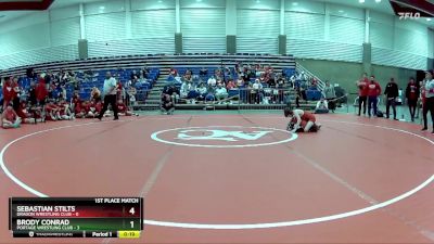 80 lbs Finals (2 Team) - Brody Conrad, Portage Wrestling Club vs Sebastian Stilts, Dragon Wrestling Club