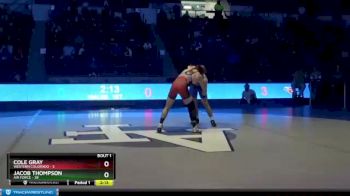 184 lbs Finals (2 Team) - Cole Gray, Western Colorado vs Jacob Thompson, Air Force