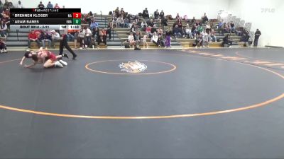 J-11 lbs Semifinal - Brennen Kloser, Mission Athletics vs Aram Banes, Hawkeye Wrestling Academy