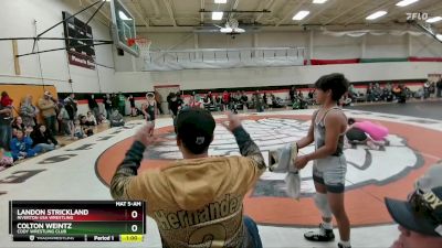 105 lbs Round 2 - Landon Strickland, Riverton USA Wrestling vs Colton Weintz, Cody Wrestling Club