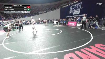 6A Boys 165 lbs Semifinal - Owen Hull, Grants Pass Boys vs Max Copus, Cleveland Boys