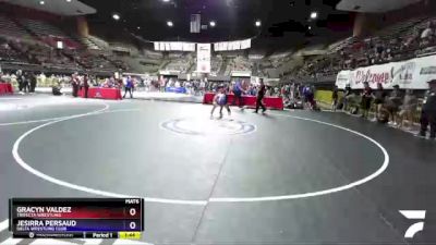 110 lbs Quarterfinal - Gracyn Valdez, Trifecta Wrestling vs Jesirra Persaud, Delta Wrestling Club