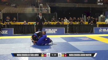 Maria Eduarda Aguiar Martim vs Maria Eduarda De Faria Abreu 2025 Pan Jiu Jitsu IBJJF Championship