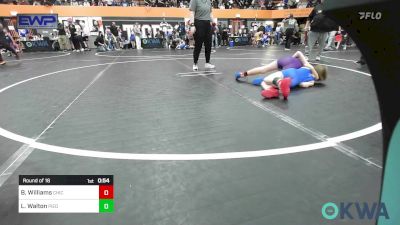 75 lbs Round Of 16 - Braxton Williams, Chickasha Youth Wrestling vs Lucas Walton, Piedmont
