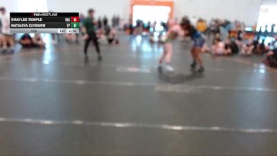 175 lbs Round 2 (4 Team) - Nataliya Clyburn, Team Palmetto Purple vs Shaylee Temple, NC Girls Wrestling Club