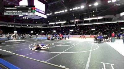 Girls 145 lbs Champ. Round 2 - Tatum West, Lake Stevens (Girls) vs Abigail Worhatch, Sumner (Girls)