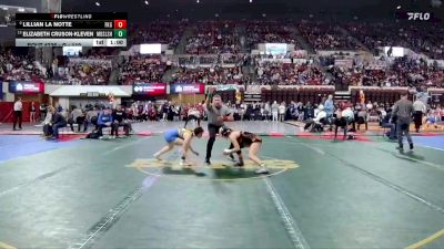 G - 110 lbs Cons. Round 2 - Elizabeth Cruson-Kleven, Missoula Big Sky / Loyola Sacred Heart Girls vs Lillian La Notte, Flathead (Kalispell) Girls